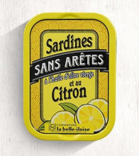 Load image into Gallery viewer, Premium Boneless Sardines with Virgin Olive oil and Lemon (115g)
