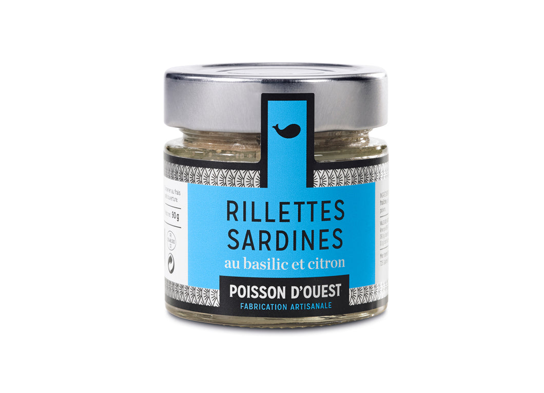 Sardine Rillettes with Basil and Lemon - ORGANIC (90g)